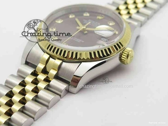 0521 DateJust 116234 SS YG BP Best Edition Gray Dial Diam Markers On SS YG Bracelet SA ZipUp 3745